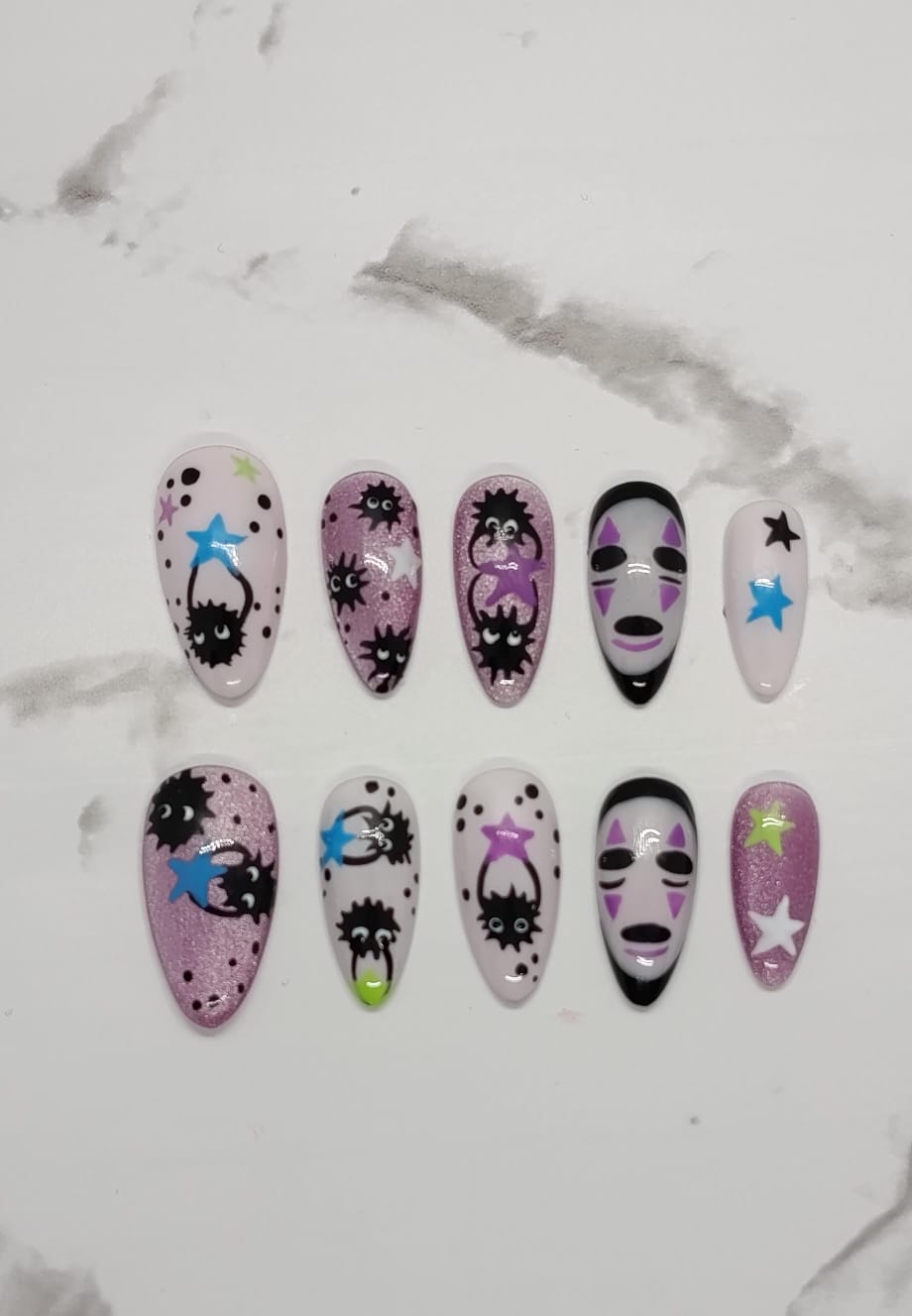 Almond Studio Ghibli Purple and White