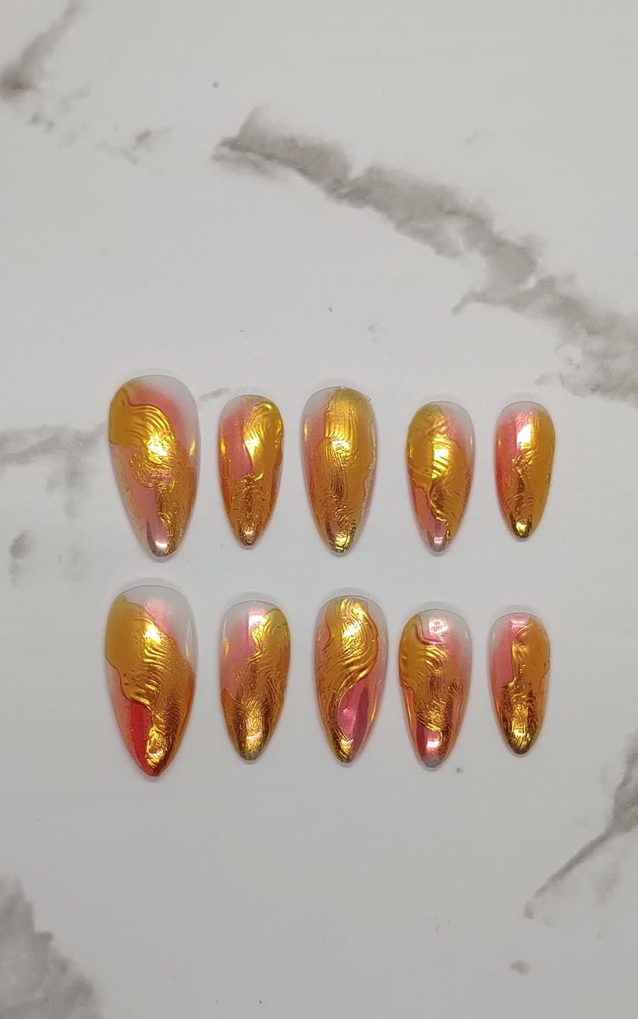 Almond Foil Gold and Pink
