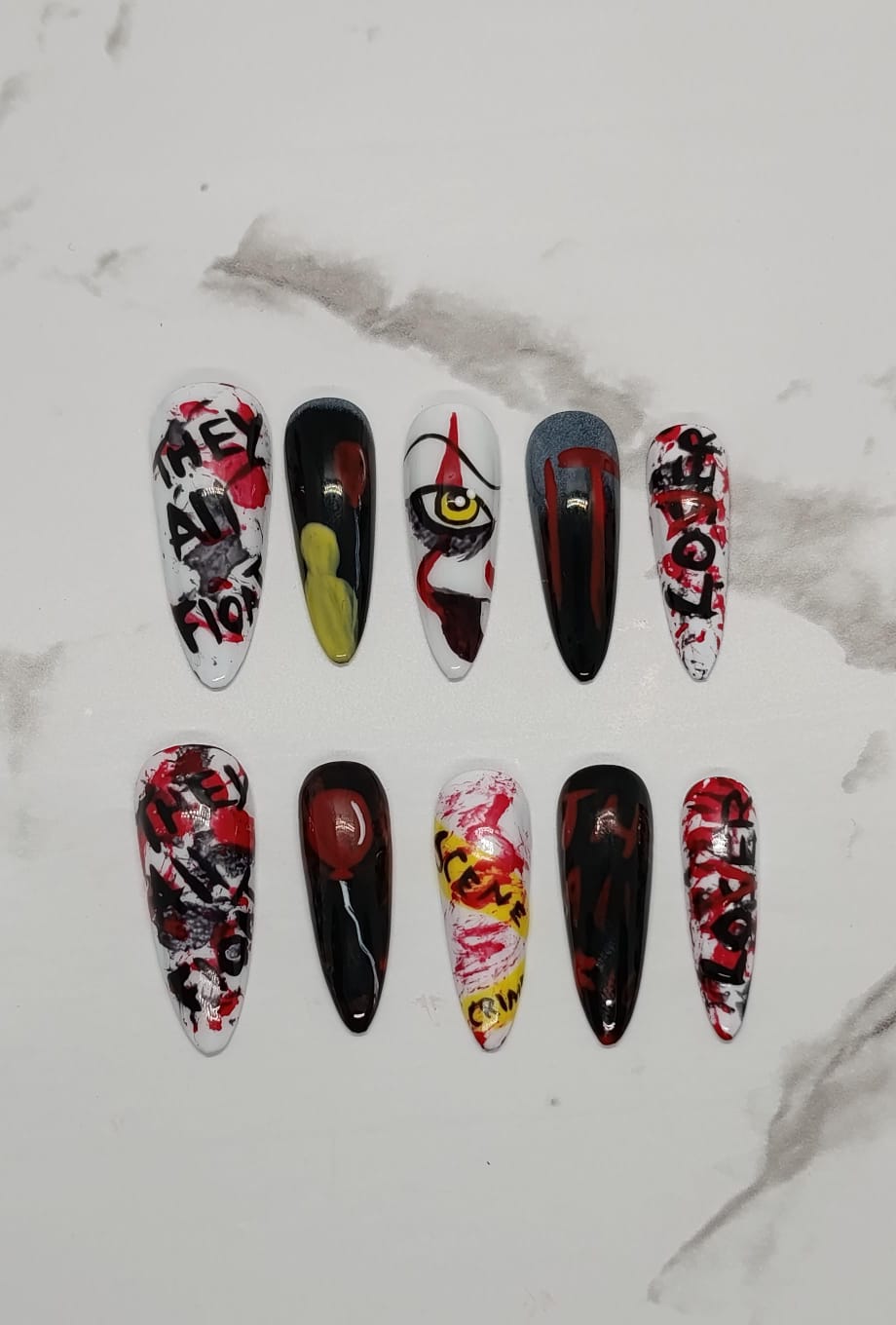 Stiletto Pennywise Red and Black